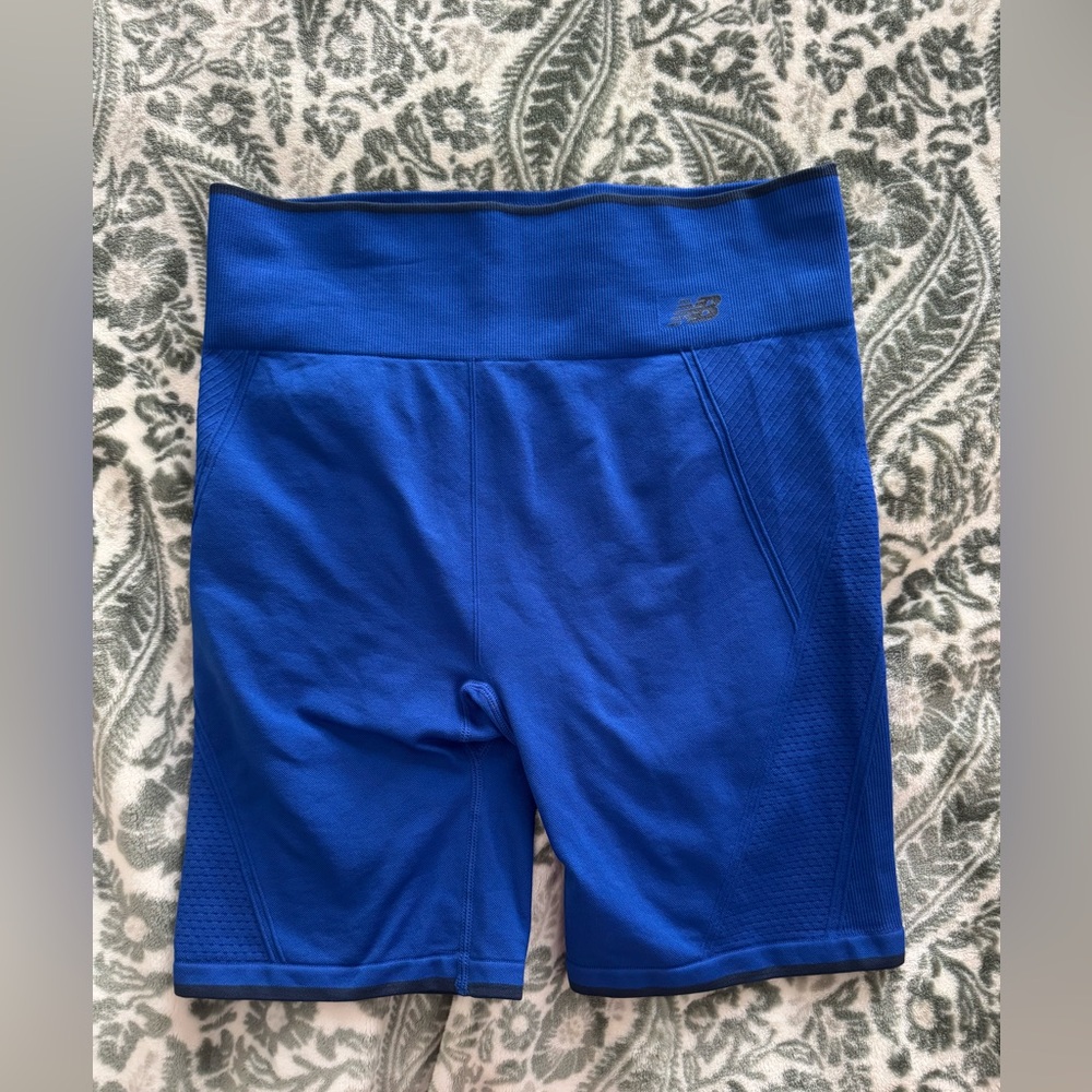 New Balance Blue Tight Fitting Shorts